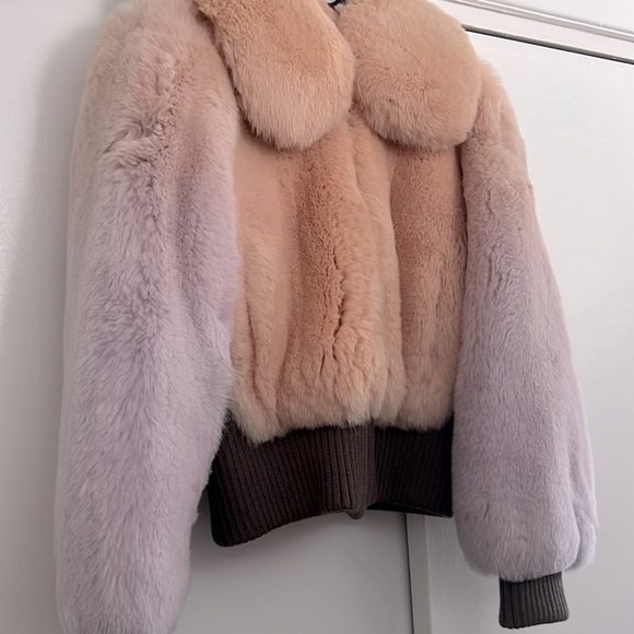 Marc Jacobs Fall 2014 Runway Mauve Degrade Ombre Fox Fur - Picture 13 of 16